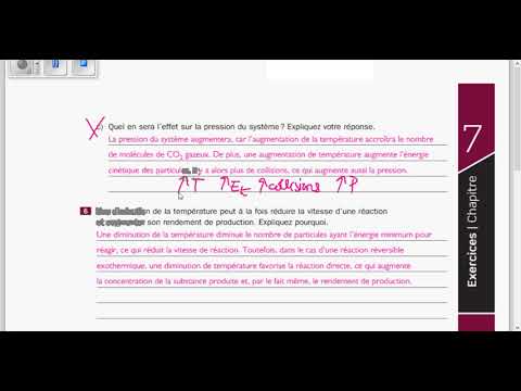 Exercices synthèse  - Chapitre 7 - Chimie