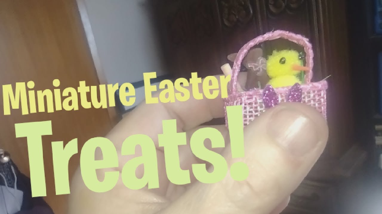 Миниатюрные пасхальные угощения для кукольного домика