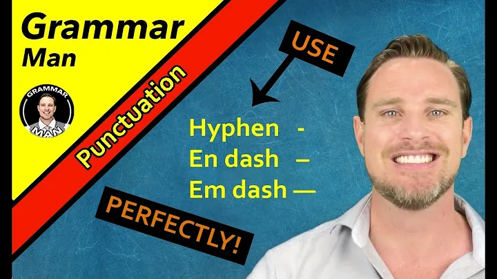 EN DASHES, EM DASHES AND HYPHENS | IMPORTANT PUNCTUATION LESSON | English Lessons with Grammar man
