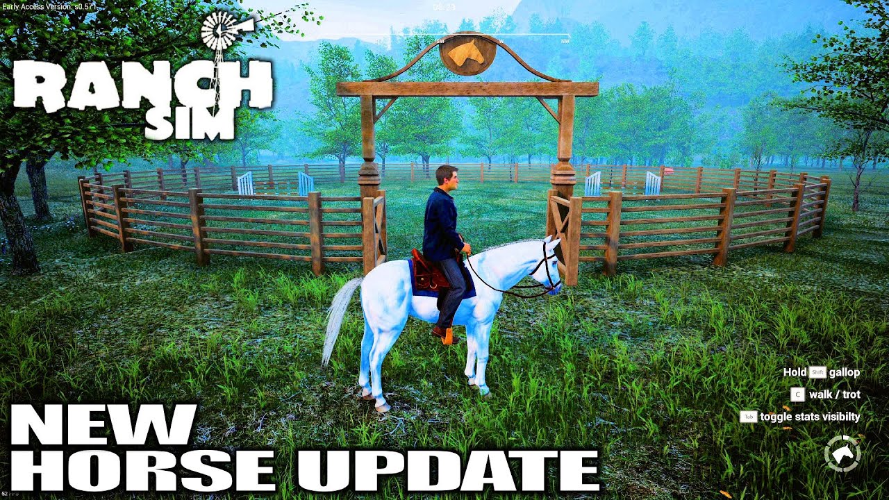 Worthplaying  'Ranch Simulator' Steam Early Access Update Adds Horses