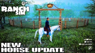 Buying My Horse & Training it, NEW UPDATE | Ranch Simulator Gameplay | E12