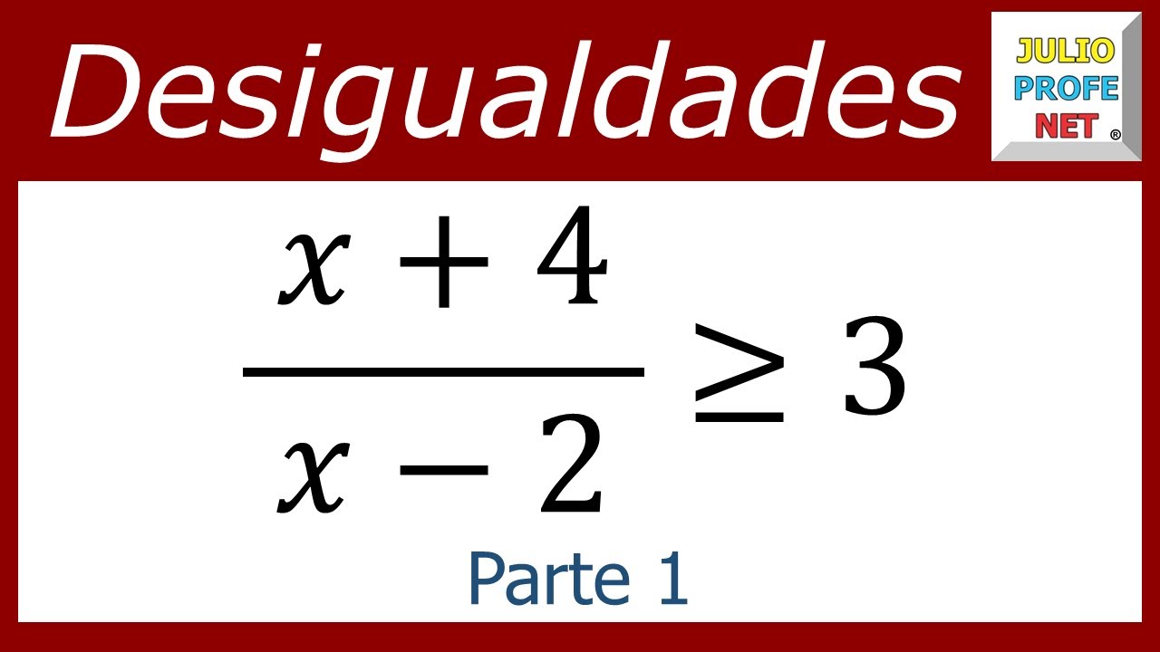 Desigualdad de ecuaciones