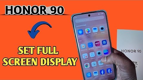 Honor 90 how to set full screen, how to set swipe gesture, gestures settings in Honor 90