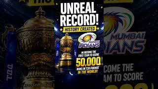 MI vs World 🌍 — 50,000 Runs Record Explained!
