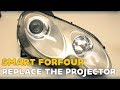 Smart ForFour xenon retrofit replace the projector installation video