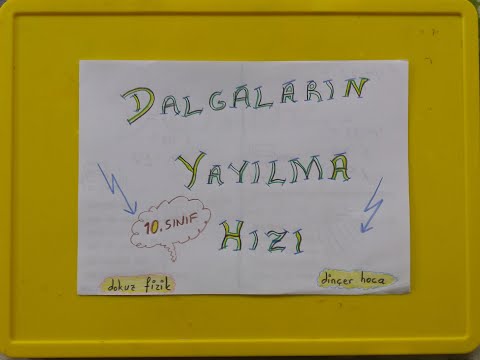 DALGALARIN YAYILMA HIZI  ( 10. SINIF )