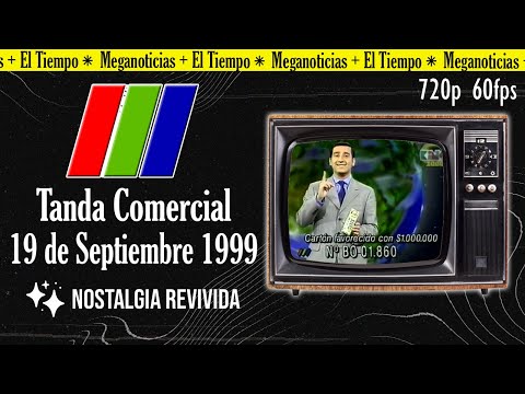 Cierre Meganoticias Tanda Comercial El Tiempo En Mega 19 De Septiembre 1999