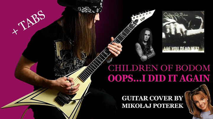 Oops!... I Did It Again Guitar version - Guitar performance video thumbnail