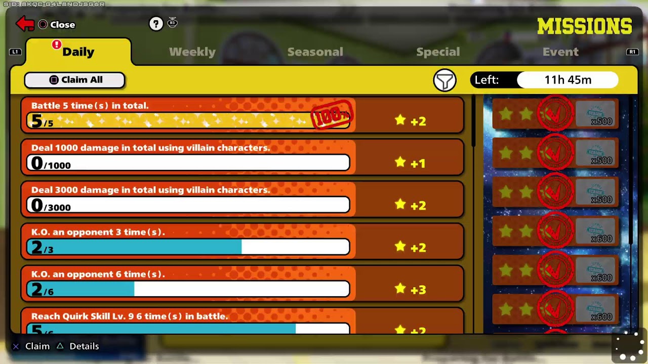 Boku no hero academia ultra rumble subiendo a ACE