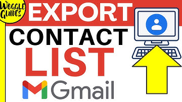 How to export your Gmail contact list