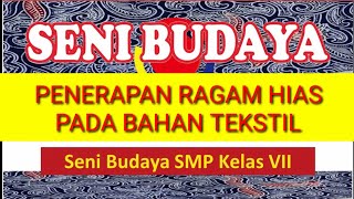 Penerapan Ragam Hias Pada Bahan Tekstil