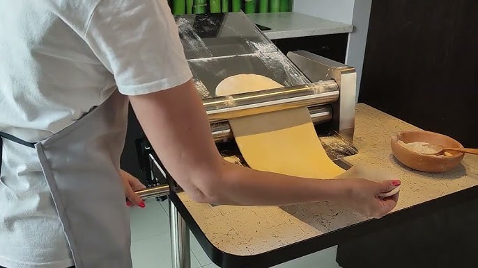 Electric dough sheeter Farina with rolling pins for winding dough – Farina  Metal