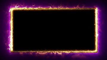 Neon Light Border | Frames Template Video | Glowing Frame Black Screen | Background Loop #70