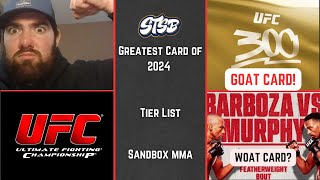 UFC Event Tier List 2024 (So Far) - UFC 300? UFC St. Louis? UFC Apex? Which one is best.