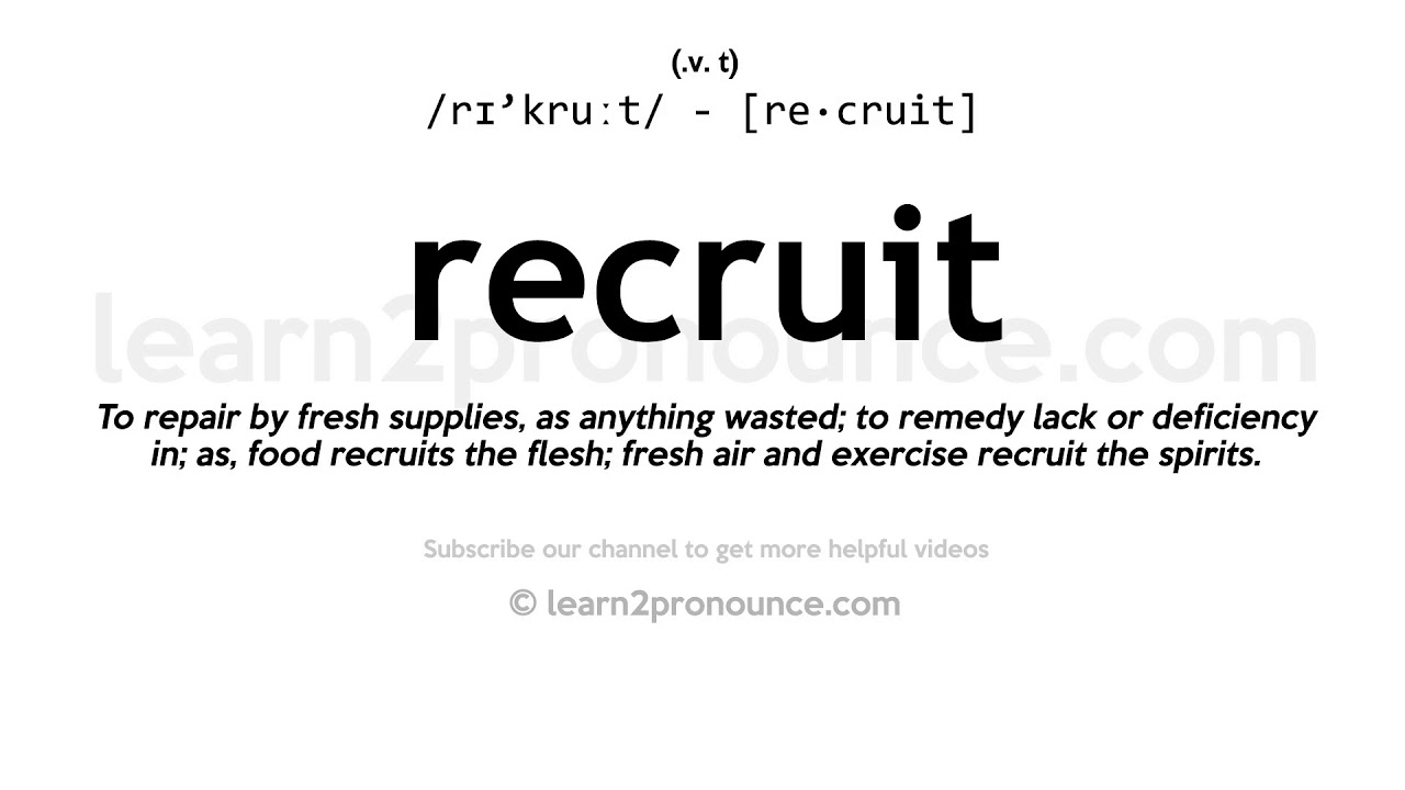 Pronunciation Of Recruit Definition Of Recruit YouTube pronunciation-of-recruit-definition-of-recruit-youtube