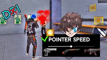 New ( HEADSHOT SETTING ) free fire ( POINTER SPEED) Headshot setting with PROOF