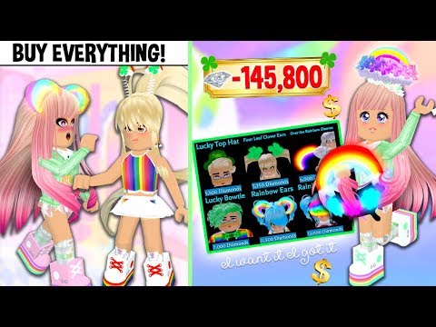 THE MEAN GIRL CHALLENGED ME TO BUY ALL THE BRAND NEW ACCESSORIES IN ROYALE HIGH! RH Brand New Update