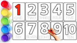 How to Learn and Draw Numbers from 1 to 100 || Easy to Learn Numbers for kids and toddlers || 1234