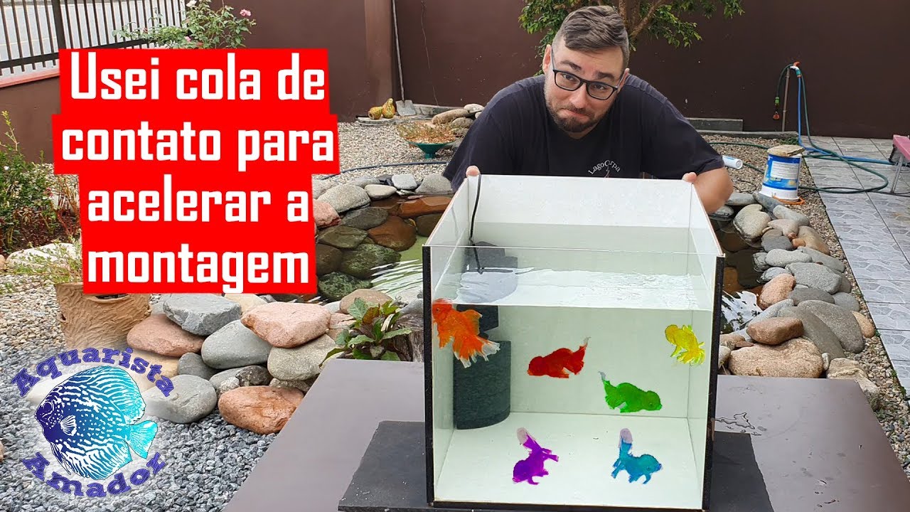 COMO FAZER AQUAPISO BARATO EM 1 HORA (Passo a Passo Aquário de Cerâmica)