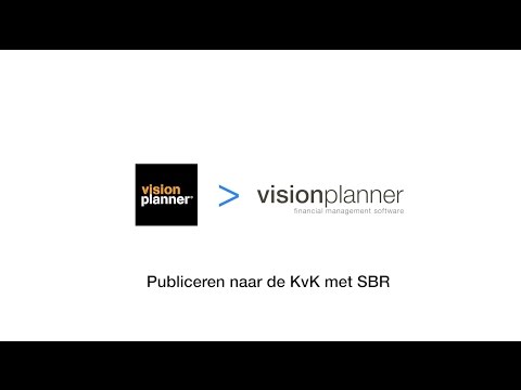 Deponeren Visionplanner Offline SBR bij de KvK