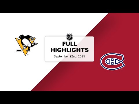 NHL Highlights | Penguins vs. Canadiens | September 22, 2025