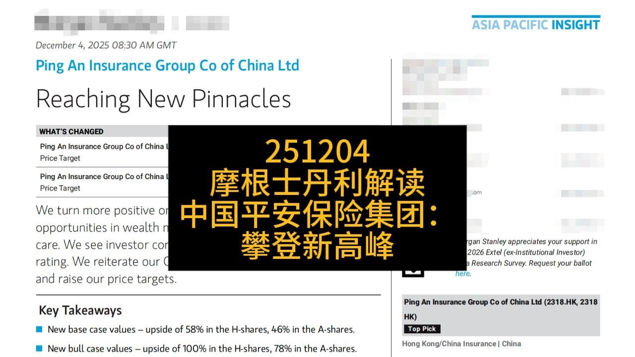摩根士丹利解读｜中国平安保险集团：攀登新高峰- YouTube
