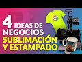 4 ideas de Negocios de SUBLIMACIÓN y CUANTO CUESTAN las Máquinas e Insumos - Ganar dinero desde Casa