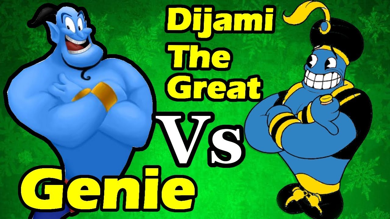 Cuphead: (Genie) Djimmi The Great Boss With Luigi Playable Character