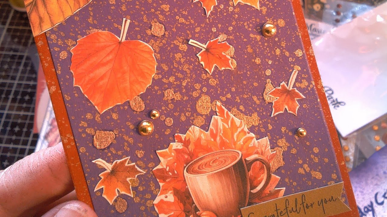 Falling leaves journal page / talk spot #craftingwiththeseasons