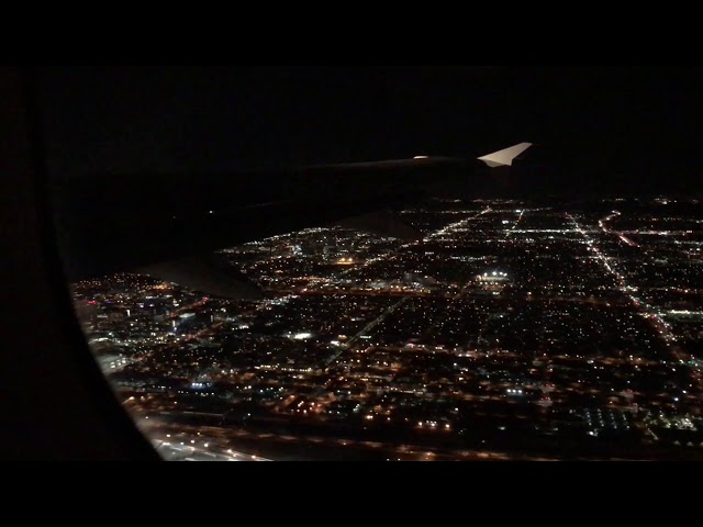 Taking off at night time from Phoenix International Airport