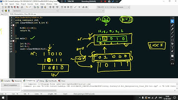 Bit Manipulation : Clearing the Kth Bit