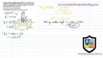 Word Problems - Volume and Capacity Question 2