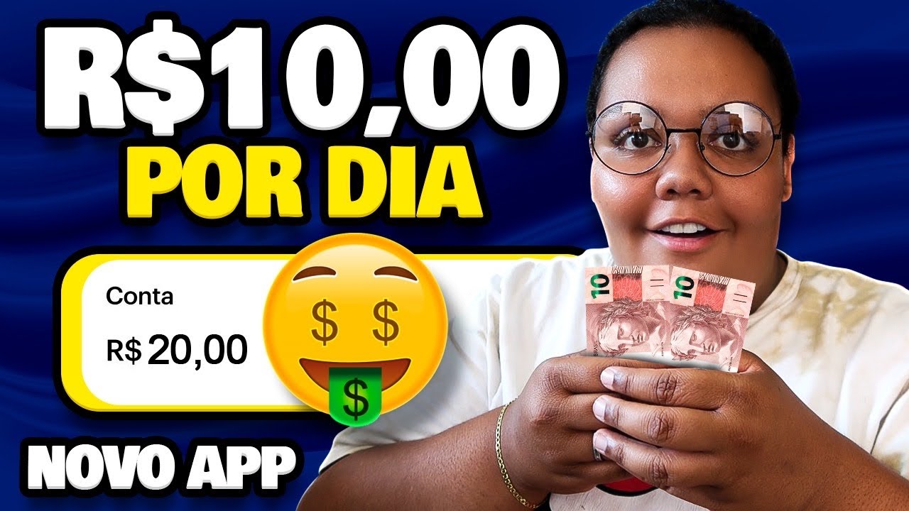 R$10 POR DIA! NOVO APP GANHAR DINHEIRO NA INTERNET VIA PIX