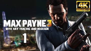 Max Payne 3 Modded Playthrough Part 1 Beta Test Reshade Preset V0.1 + RTGI HD Textures Blood Rework