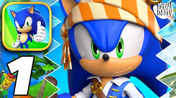 SONIC DASH - Original Endless Running Game - Gameplay Part 1 (Apple Arcade)