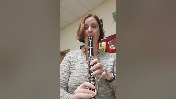 Concert g (a) minor scale for clarinet