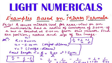 Example 10.1 NCERT Chapter 10 || LIGHT REFLECTION AND REFRACTION CLASS 10 SCIENCE