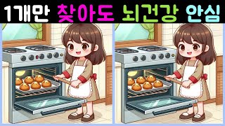 다른그림찾기 틀린그림찾기/두뇌건강/요리하는/취미/어려워 보이지만 쉬운문제 기억력향상 Find the difference 집중력테스트