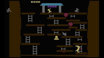 Atari 8-Bit Game Play, Kangaroo