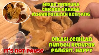 UNPLANNED LUNCH TEMPURA KARAGE #japanesefood #tempura #chickenkaraage #lunch #vlog #mukbang