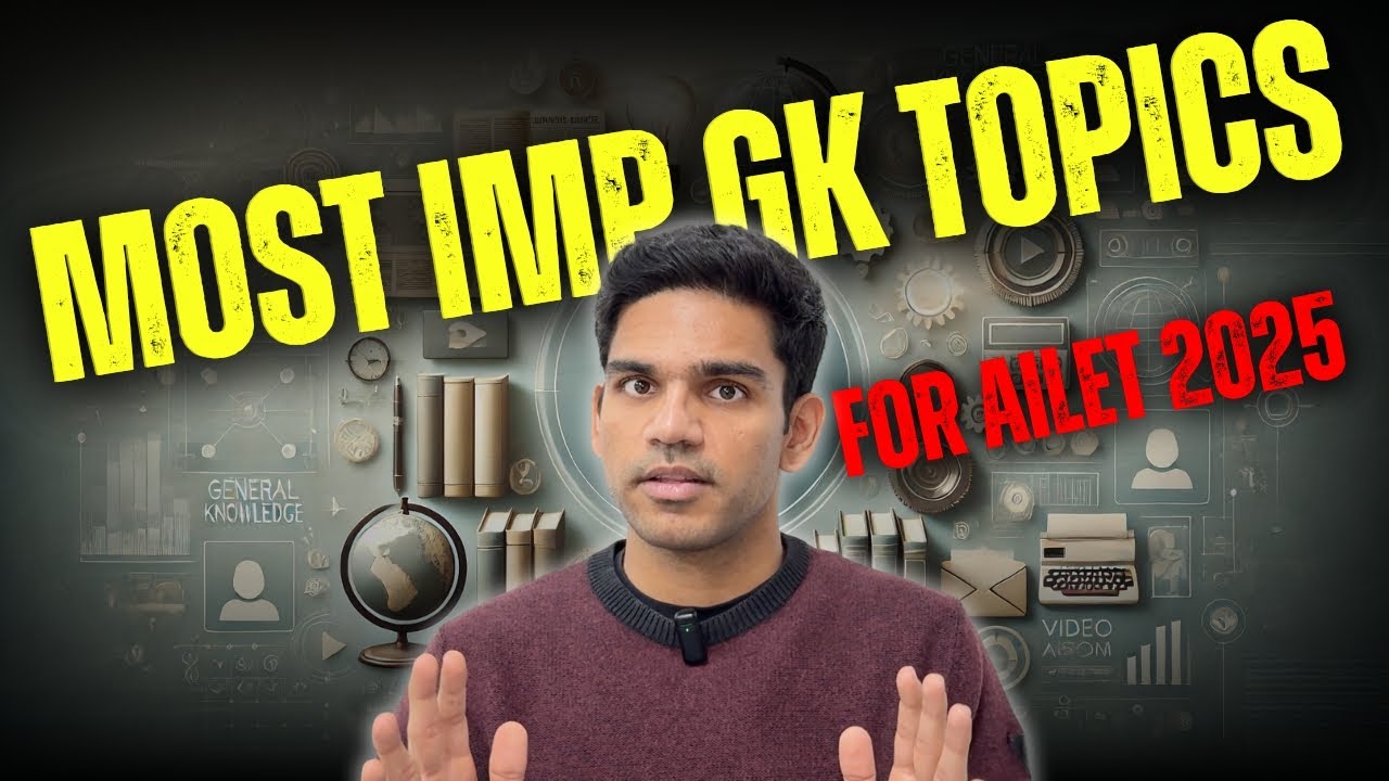 Most important GK topics for AILET 2025 | Must watch. - YouTube