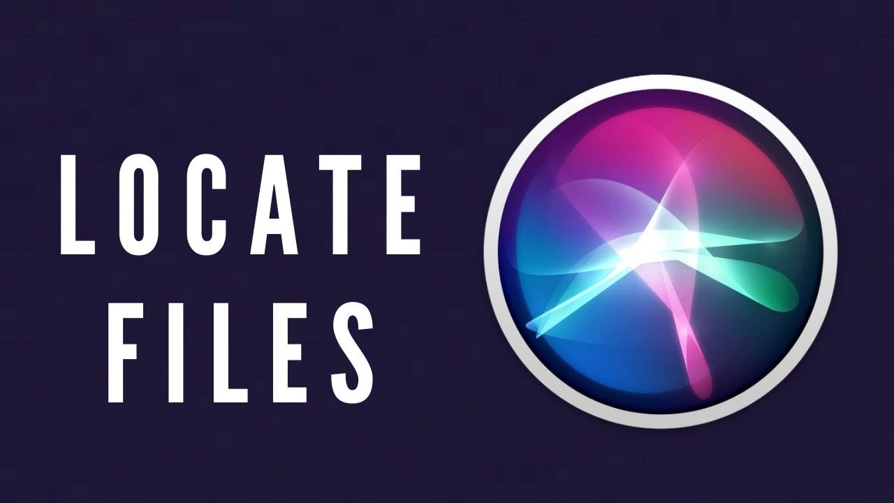 How To Find Missing Files On Mac Quickly Using Siri YouTube