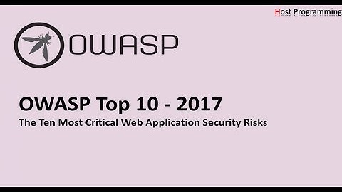 OWASP Top 10 - 2017 Introduction