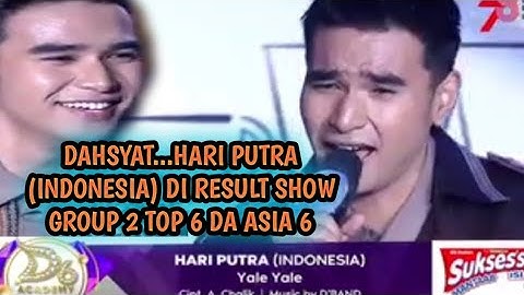 HARI PUTRA (INDONESIA) "YALE YALE DAN MASYALLAH" RAIH 6 SO || RESULT SHOW GROUP 2 TOP 6 DAA6