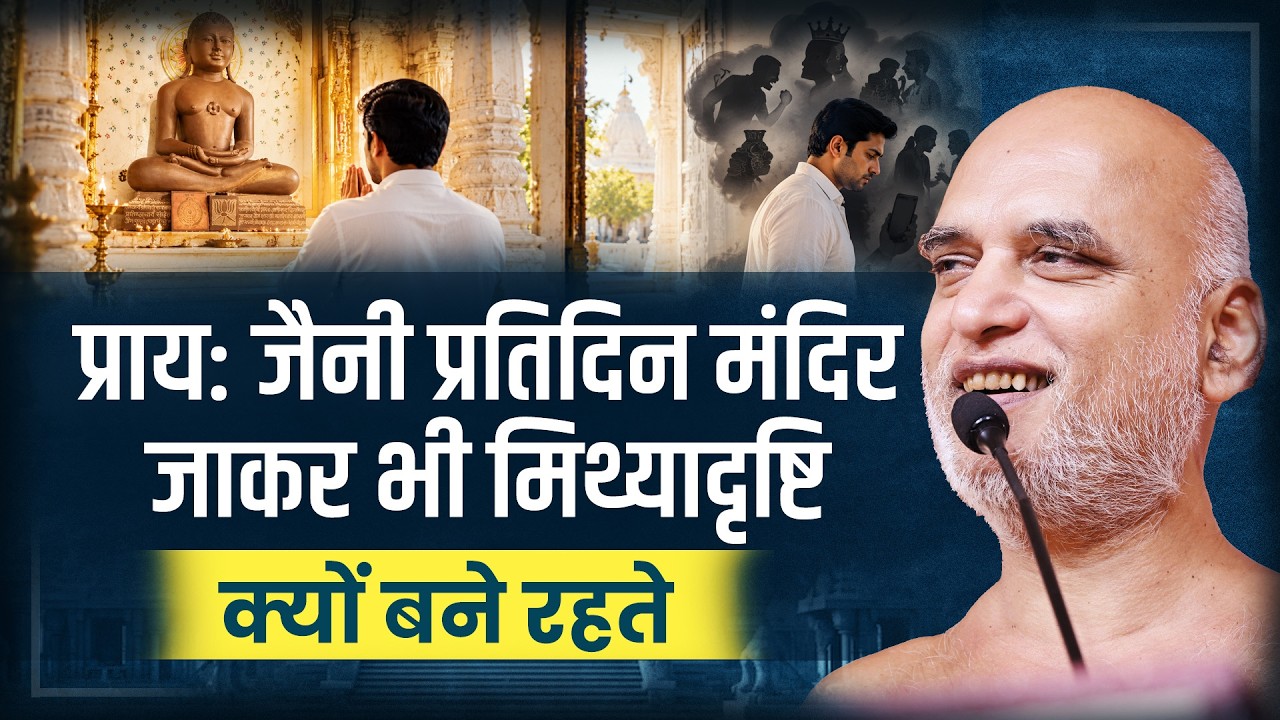 प्राय: जैनी प्रतिदिन मंदिर जाकर भी मिथ्यादृष्टि क्यों बने रहते | 06 Sept 2026 | Muni Veersagarji