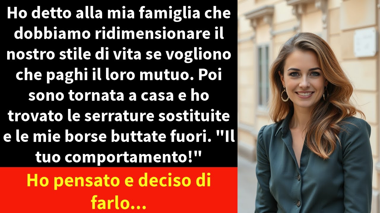 Ho detto alla mia famiglia che dobbiamo ridimensionare il nostro stile di vita se vogliono che paghi