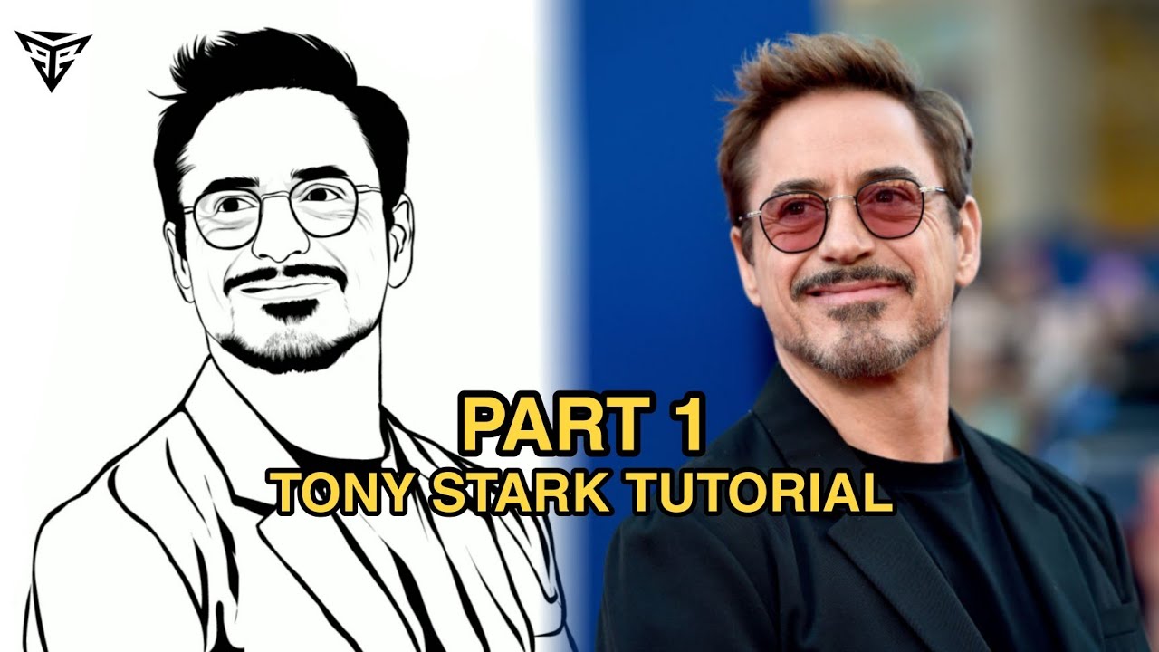 How to make vector art | Tony Stark | Cartoon art your self in mobile  2022 |By Mr Vicky Illustrator