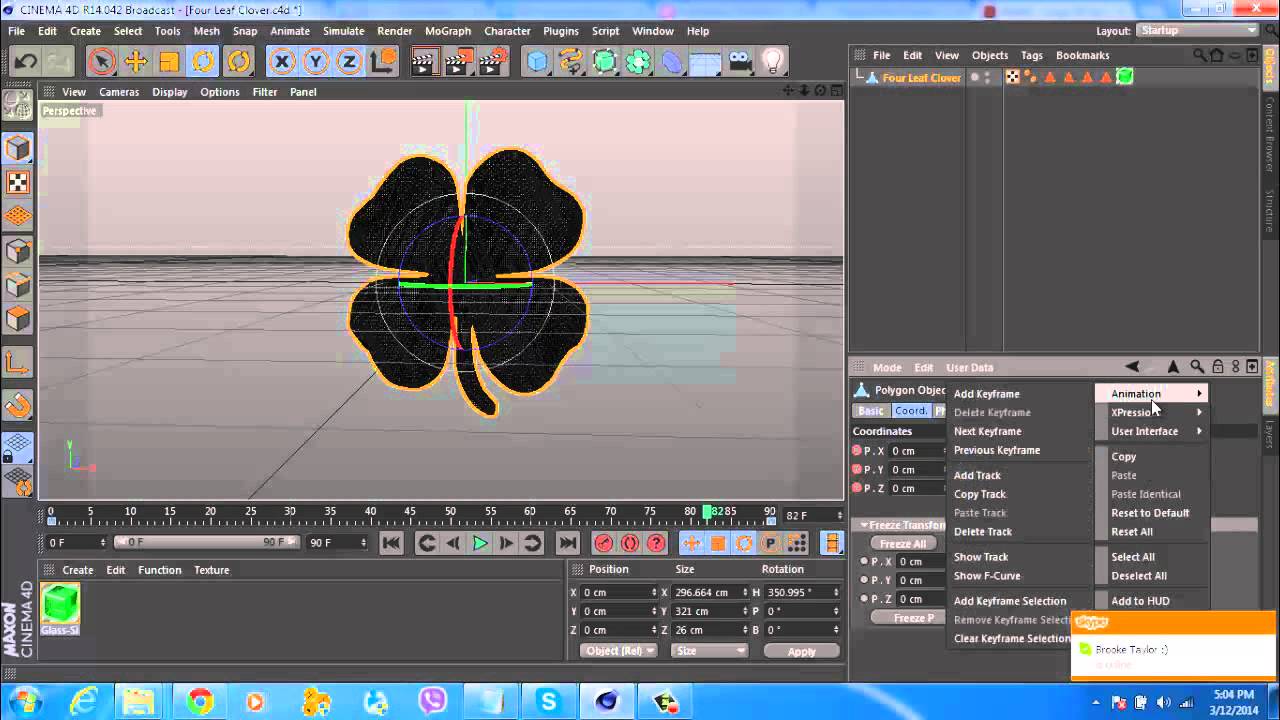 how to perfect rotation settings for loop video in cinema 4d( short