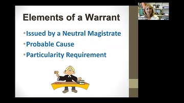 Criminal Procedure Law Chapter 6 Warrants