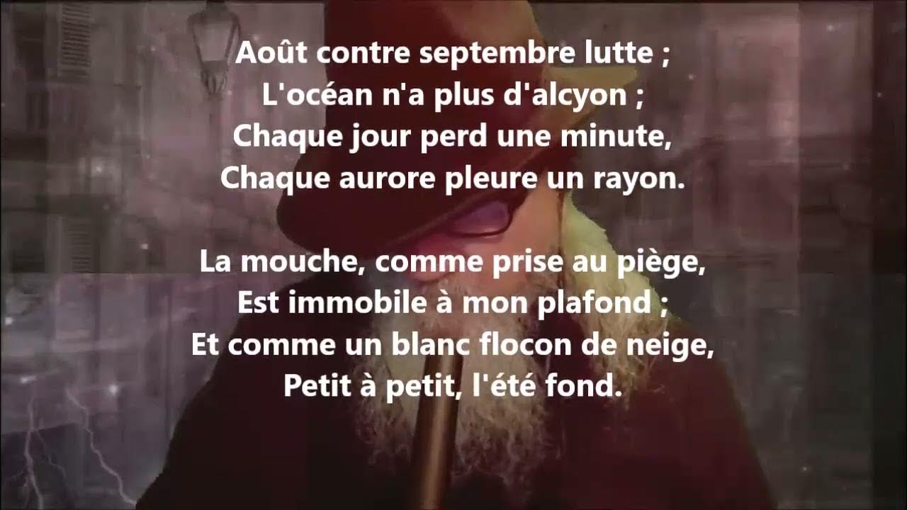 Voici Que La Saison Décline Victor Hugo Date Voici que la saison décline - Victor Hugo lu par Yvon Jean - YouTube